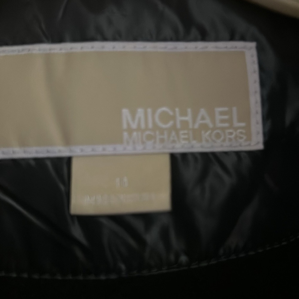 Brand New with Tags Michael Kors Big Girls Black Winter Coat Size 16 - Picture 4 of 8